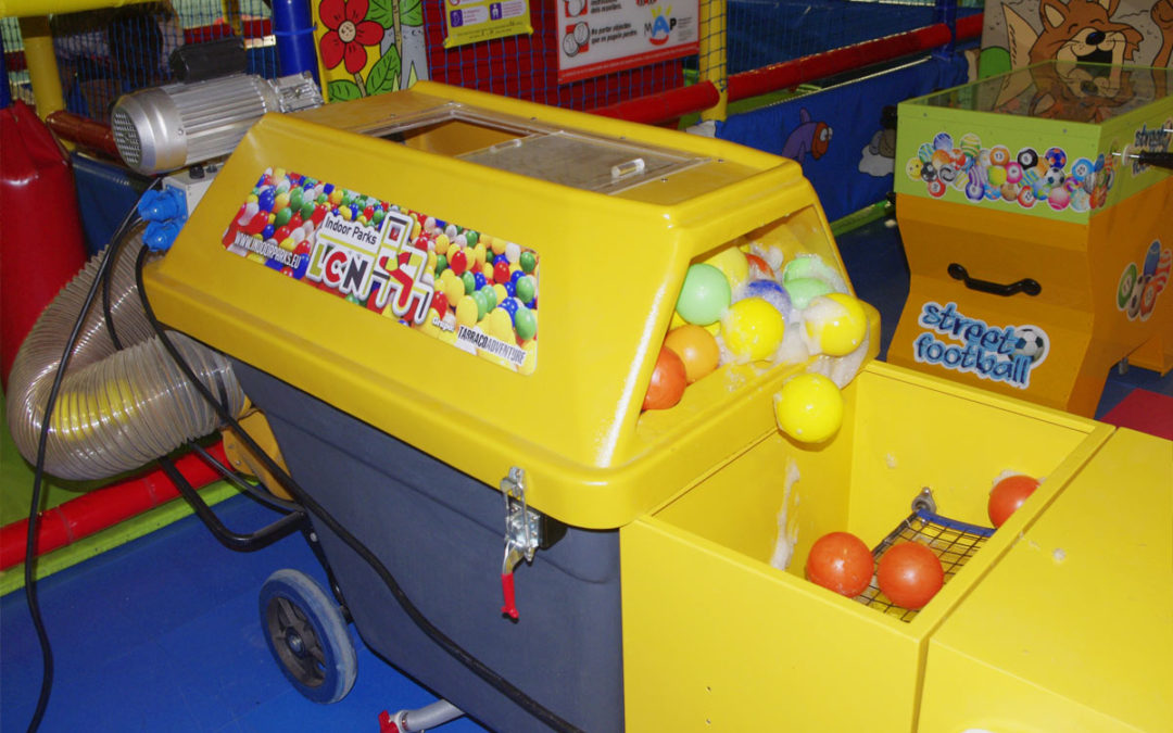 Carrousel máquina limpia bolas