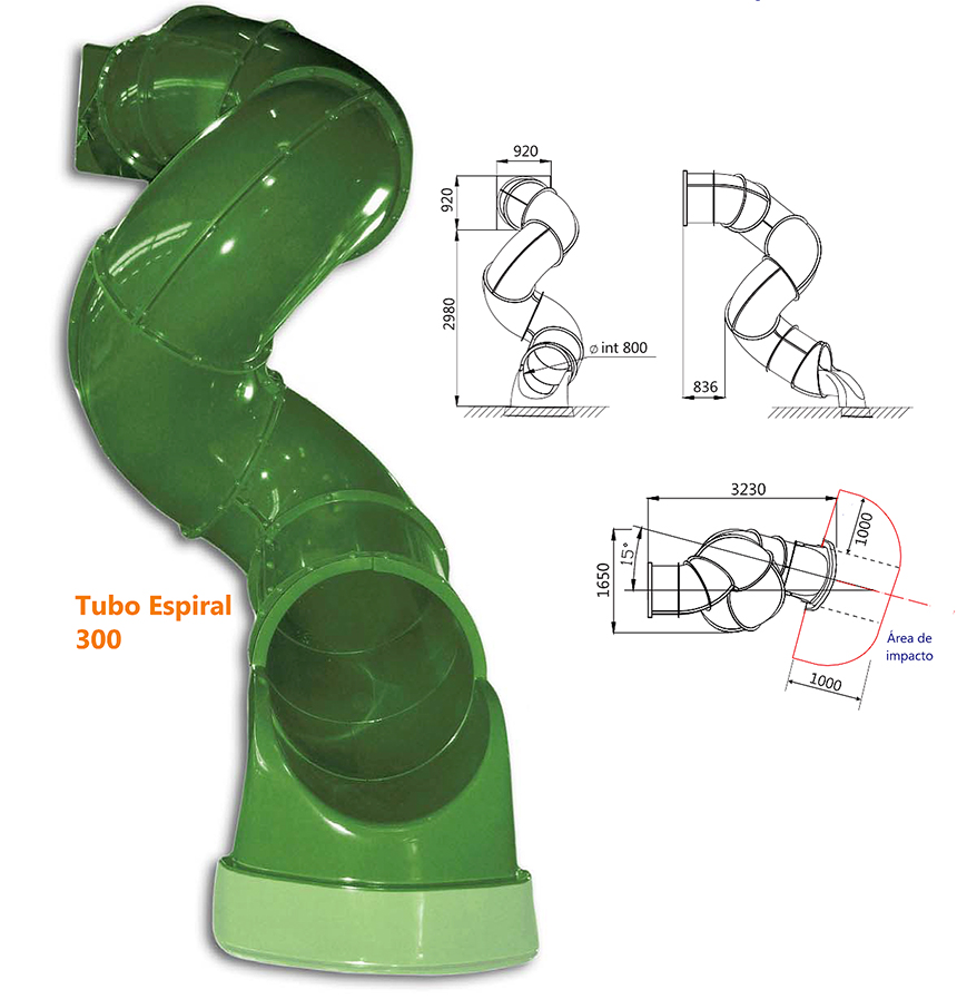 Tobogán Tubo Espiral