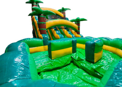 Tobogán palmeras con piscina